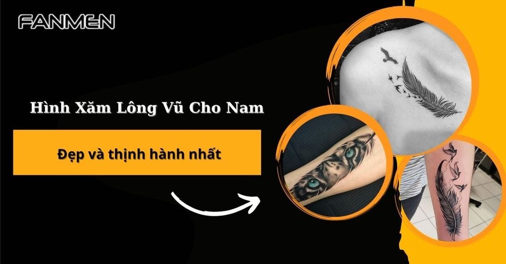 Hình xăm lông vũ cho nam