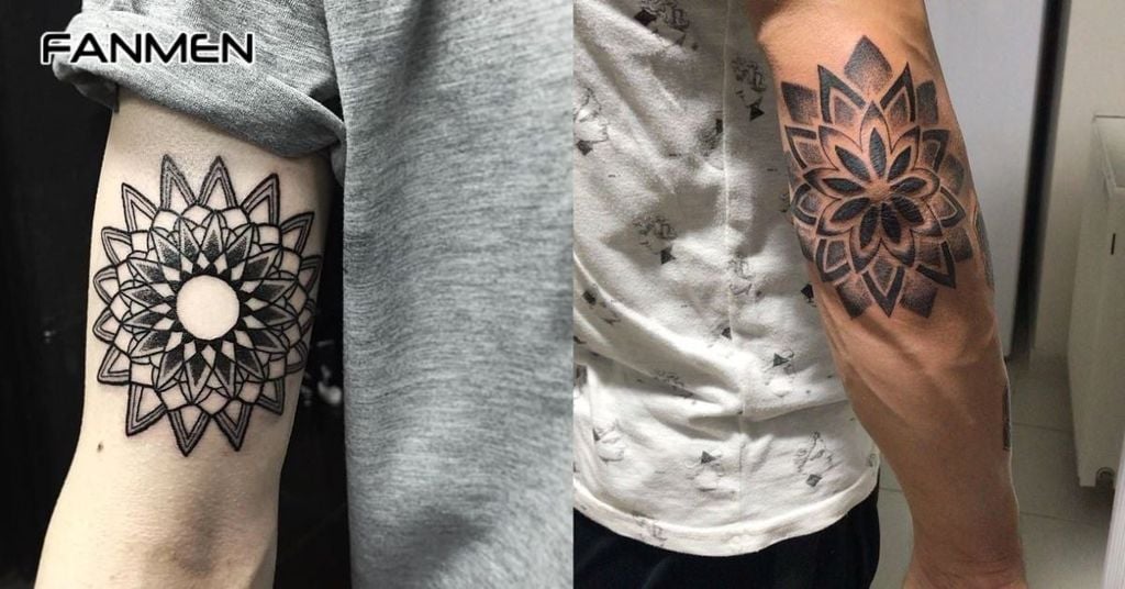 Hình xăm mandala mini 3