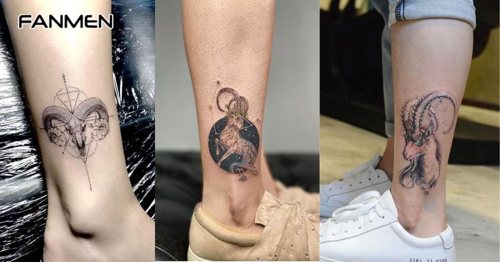 Hình xăm mắt cá chân mang yếu tố văn hóa 10