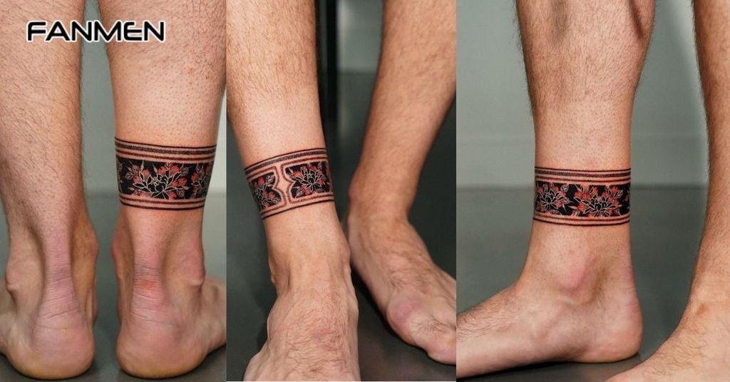 Hình xăm mắt cá chân mang yếu tố văn hóa 8