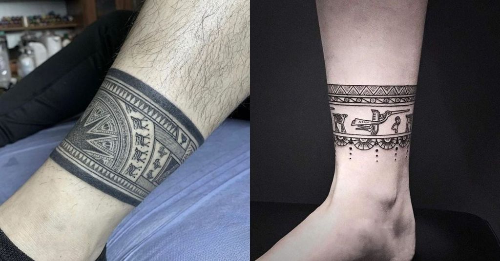Hình xăm mắt cá chân mang yếu tố văn hóa 7