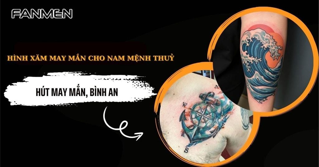 Hình xăm may mắn cho nam mệnh Thuỷ