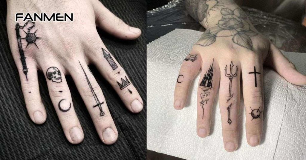 Hình xăm mini ở tay cho nam