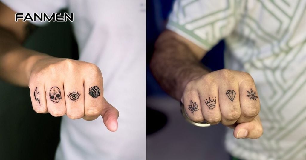 Hình xăm mini ở tay cho nam