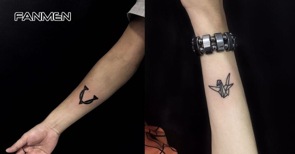Hình xăm mini ở tay cho nam