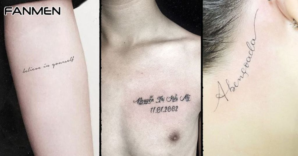 Hình xăm mini chữ cho nam mẫu 12