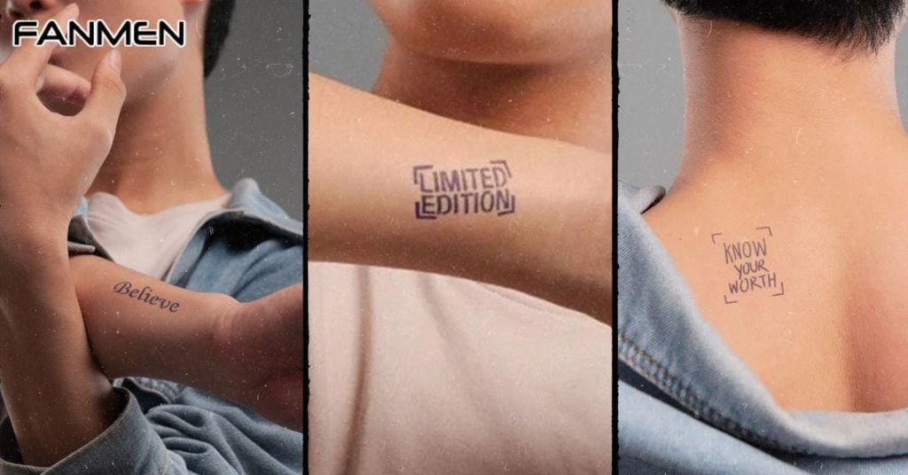 Hình xăm mini chữ cho nam mẫu 5