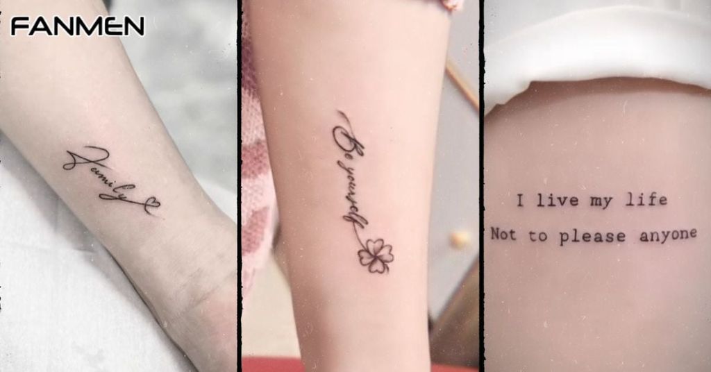 Hình xăm mini chữ cho nam mẫu 8