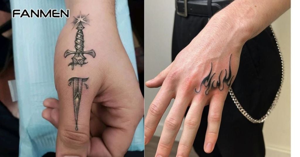 Hình xăm mini ở bàn tay