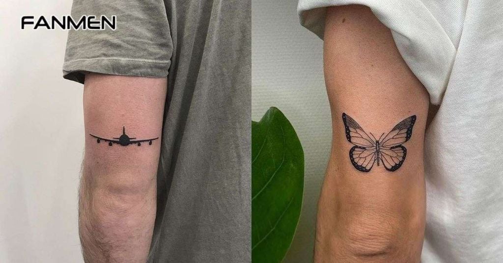 Hình xăm mini ở bắp tay