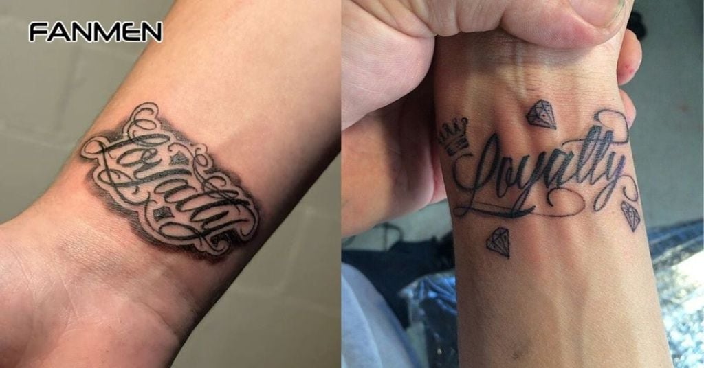 Hình xăm mini ở cổ tay