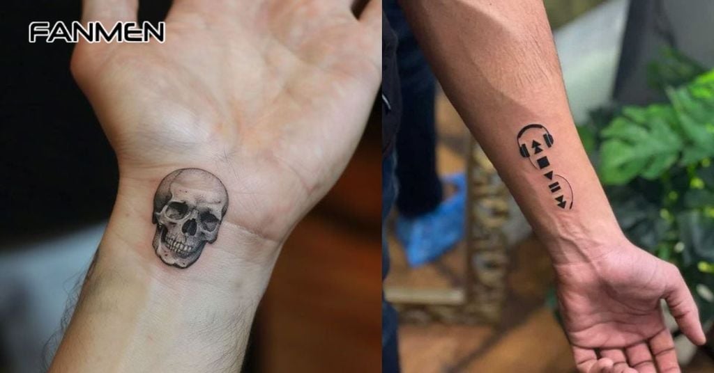 Hình xăm mini ở cổ tay