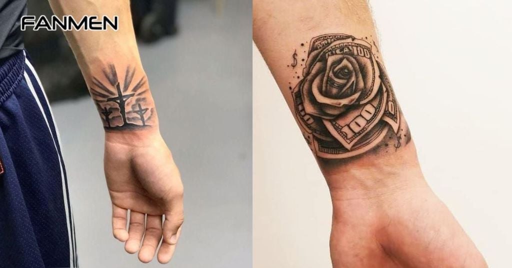 Hình xăm nhỏ đẹp nam ở cổ tay