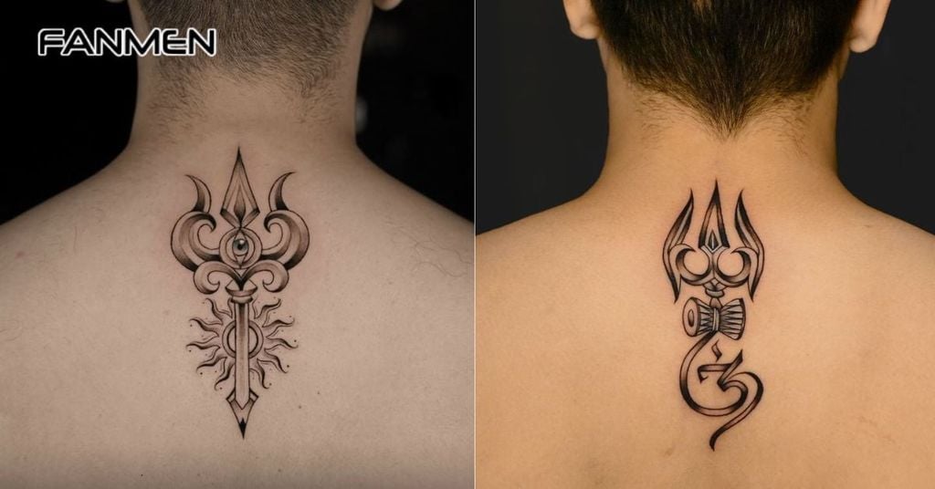 Hình xăm mini đẹp cho nam ở lưng