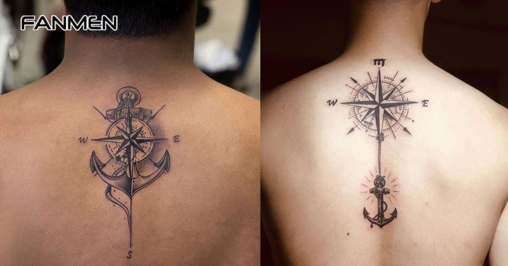 Hình xăm mini đẹp cho nam ở lưng