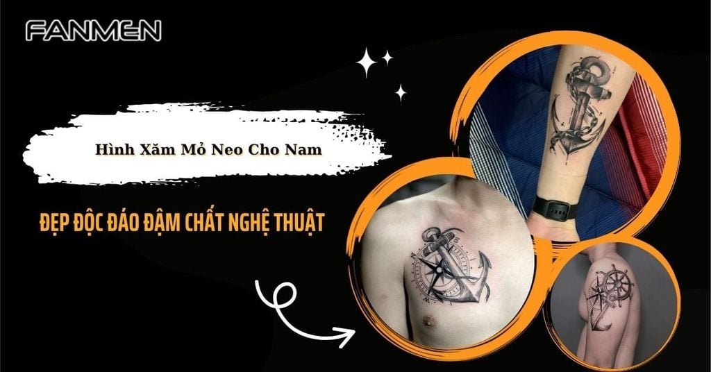 Hình xăm mỏ neo cho nam