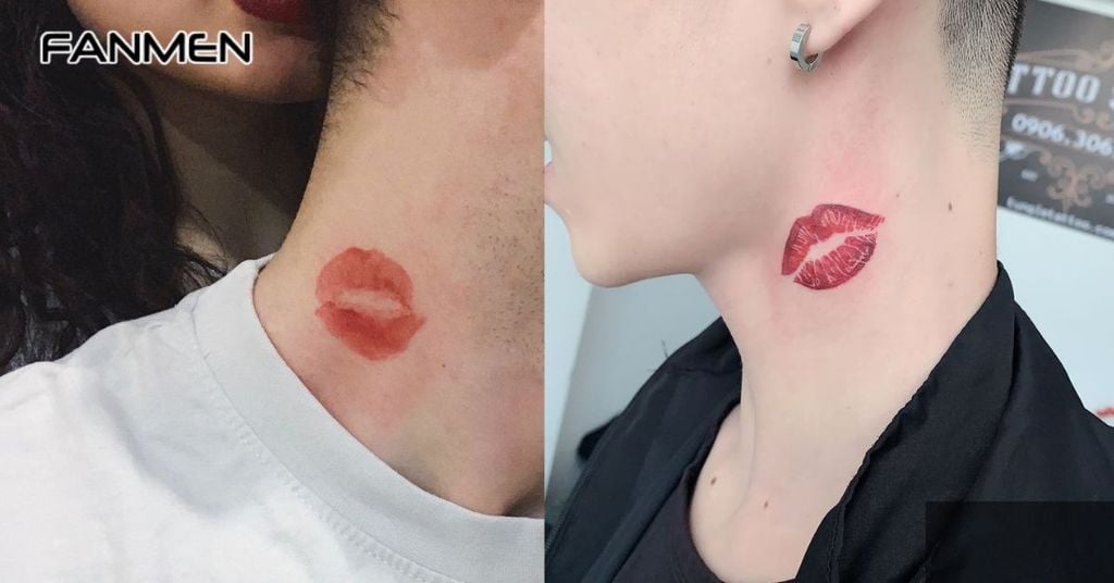 Hình xăm môi đỏ nổi bật&nbsp;8