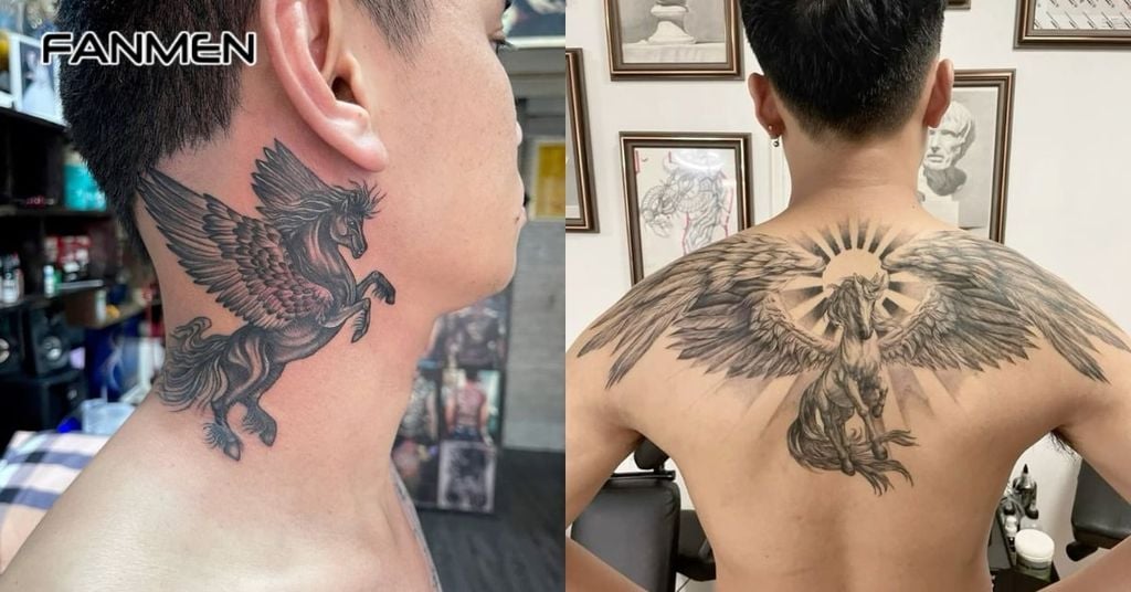 Hình Xăm Ngựa Có Cánh