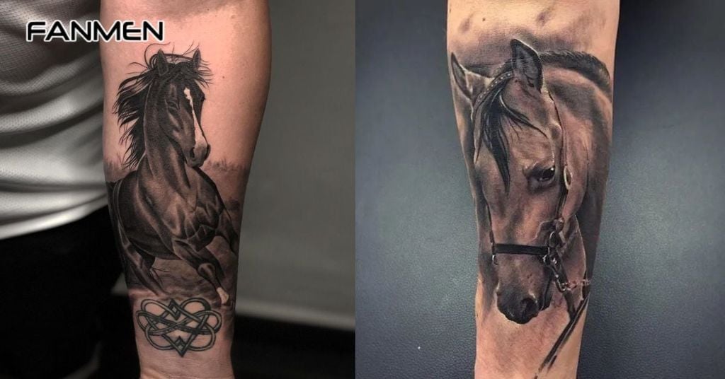 Hình xăm ngựa Realistic 4