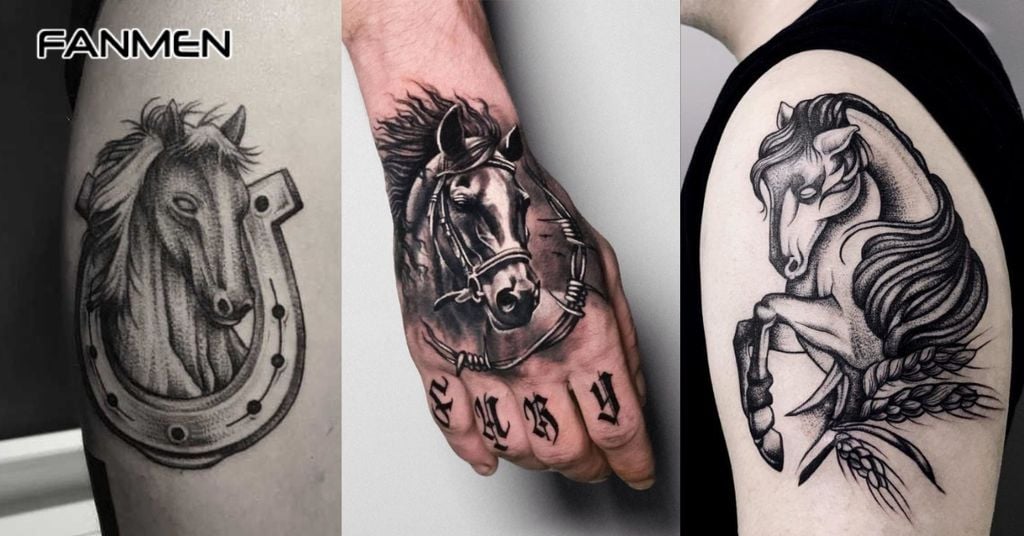 Hình Xăm Ngựa Realistic 2