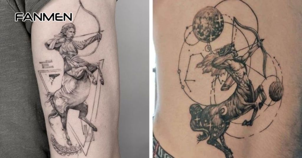 Hình Xăm Nhân Mã Chân Thực