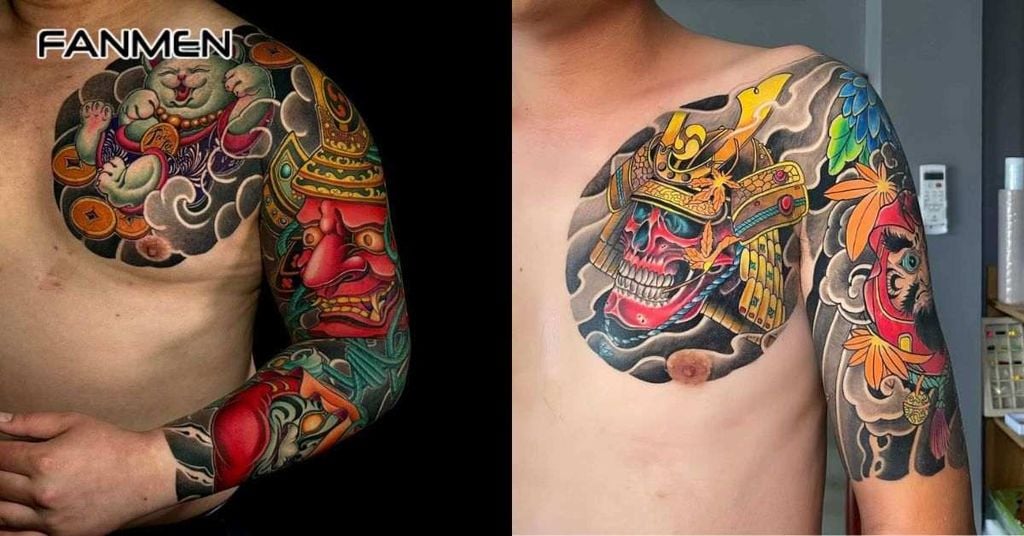 Hình xăm tay cho nam phong cách Nhật cổ