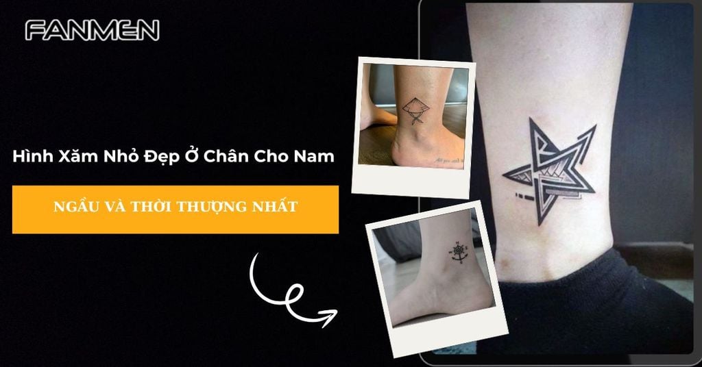 Hình xăm nhỏ đẹp cho nam ở chân