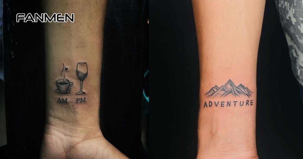 Hình xăm nhỏ ở cổ tay cho nam