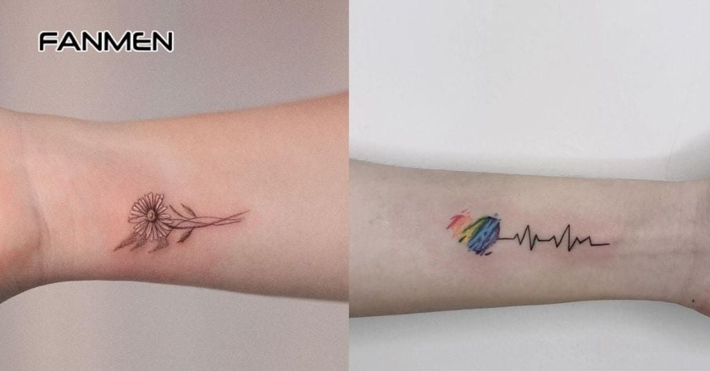 Hình xăm nhỏ ở cổ tay cho nam