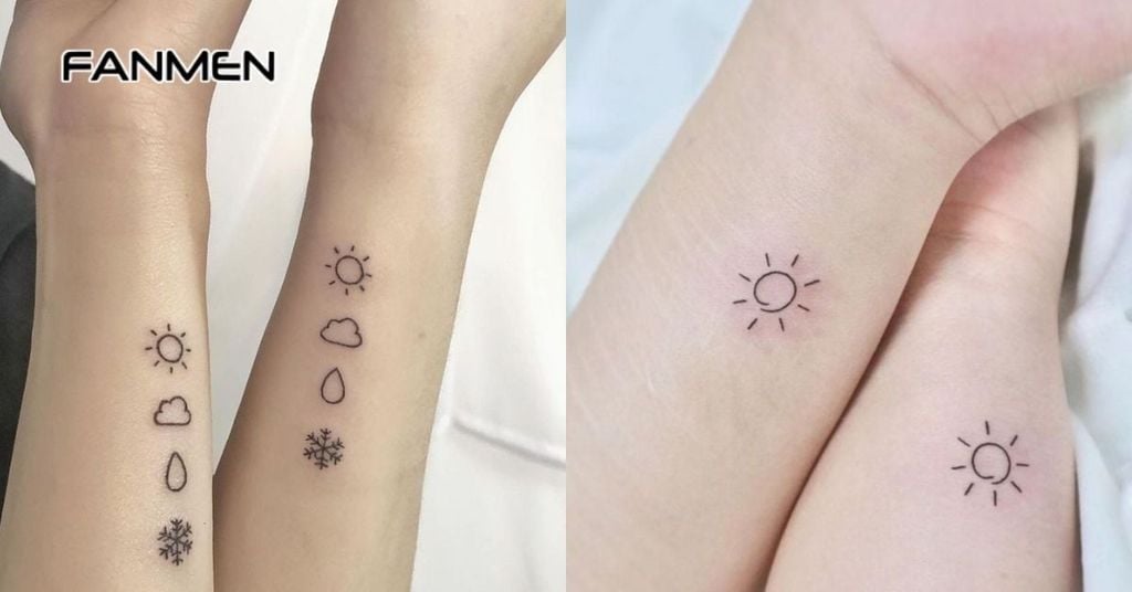 Hình xăm nhỏ ở cổ tay cho nam