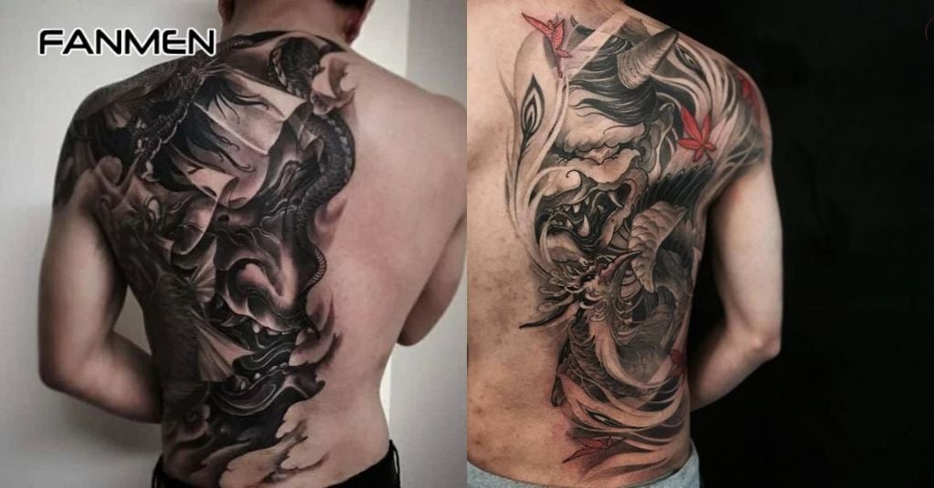 Hình xăm nửa lưng nam