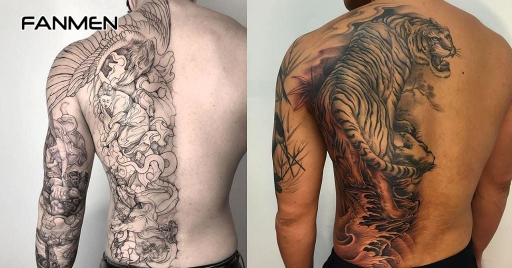 Hình xăm nửa lưng nam
