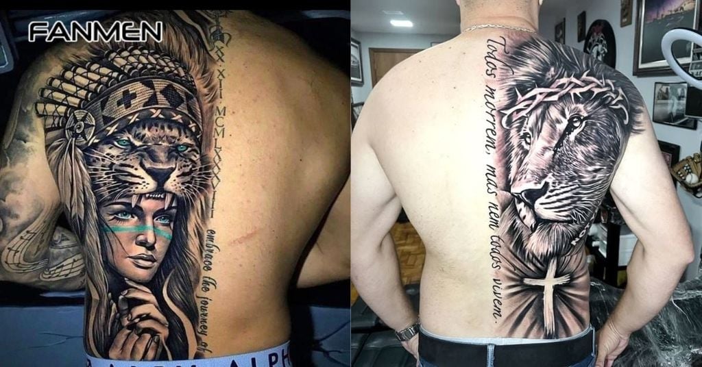 Hình xăm nửa lưng nam