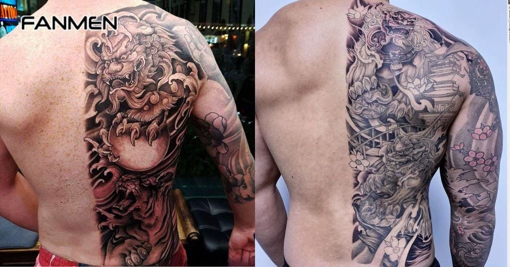Hình xăm nửa lưng nam