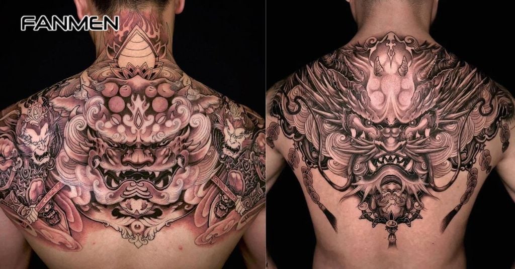 Hình xăm nửa lưng trên đẹp cho nam