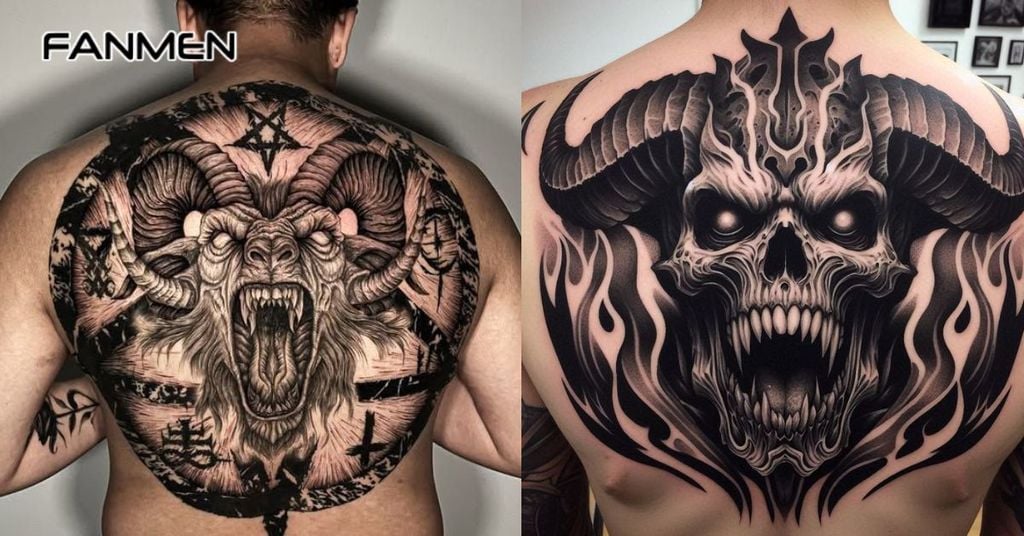Hình xăm nửa lưng trên đẹp cho nam