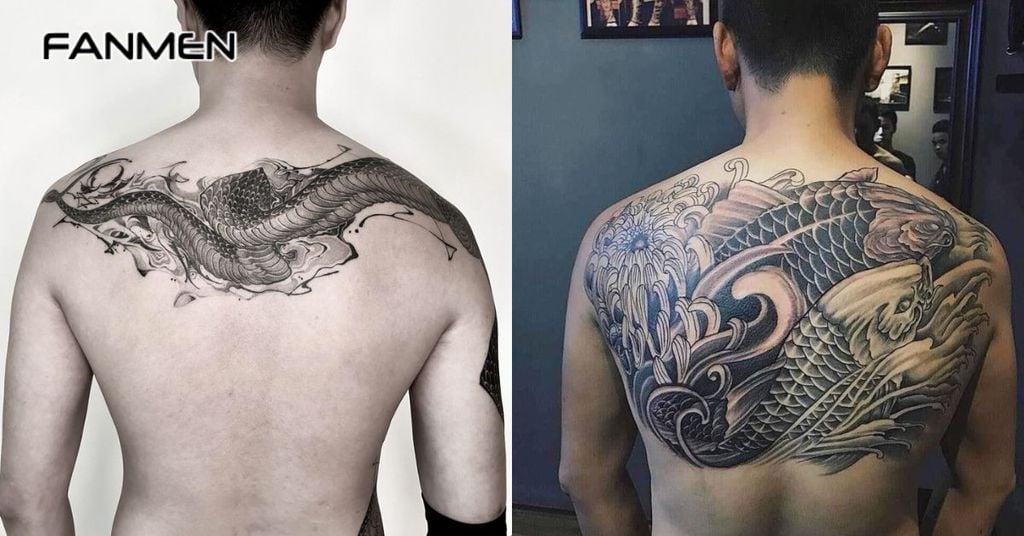 Hình xăm nửa lưng trên đẹp cho nam