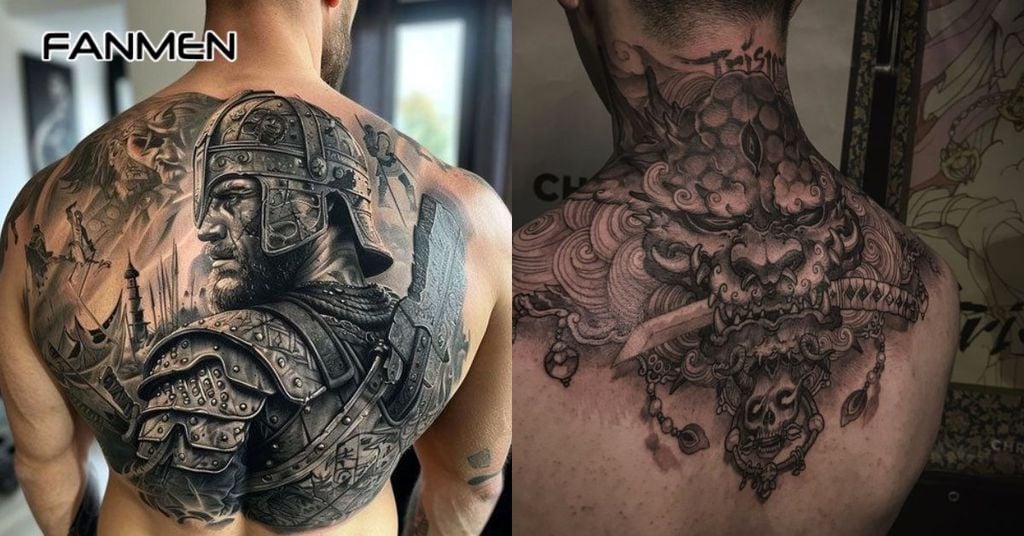 Hình xăm ở nửa lưng trên 8