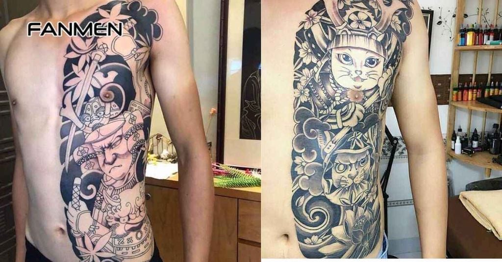 Hình xăm nửa người đẹp cho nam