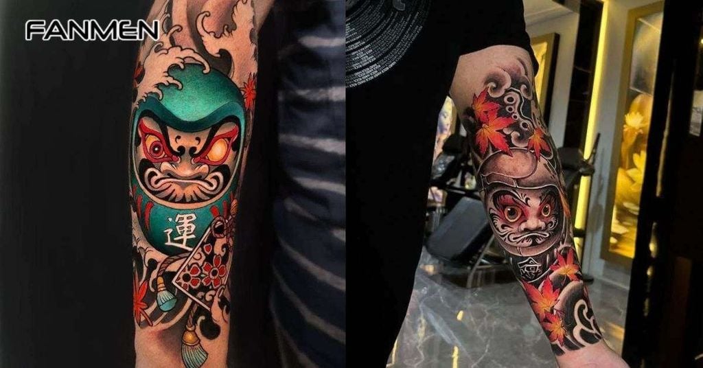 Hình xăm nửa tay nam phong cách Nhật Bản