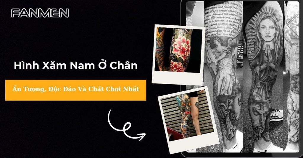 Hình xăm nam ở chân