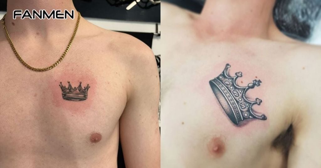 hình xăm ở ngưc nam nhỏ