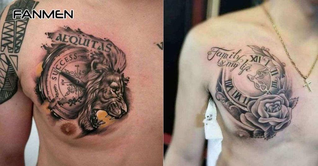 hình xăm ở ngưc nam nhỏ