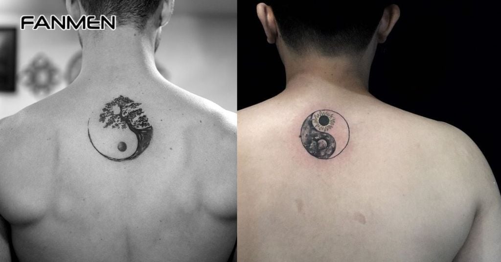 Hình xăm lưng nhỏ đẹp cho nam phong cách tối giản