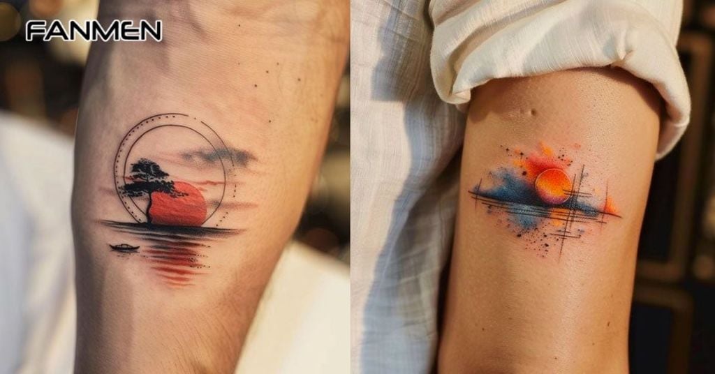 Hình xăm phong cảnh buồn 2