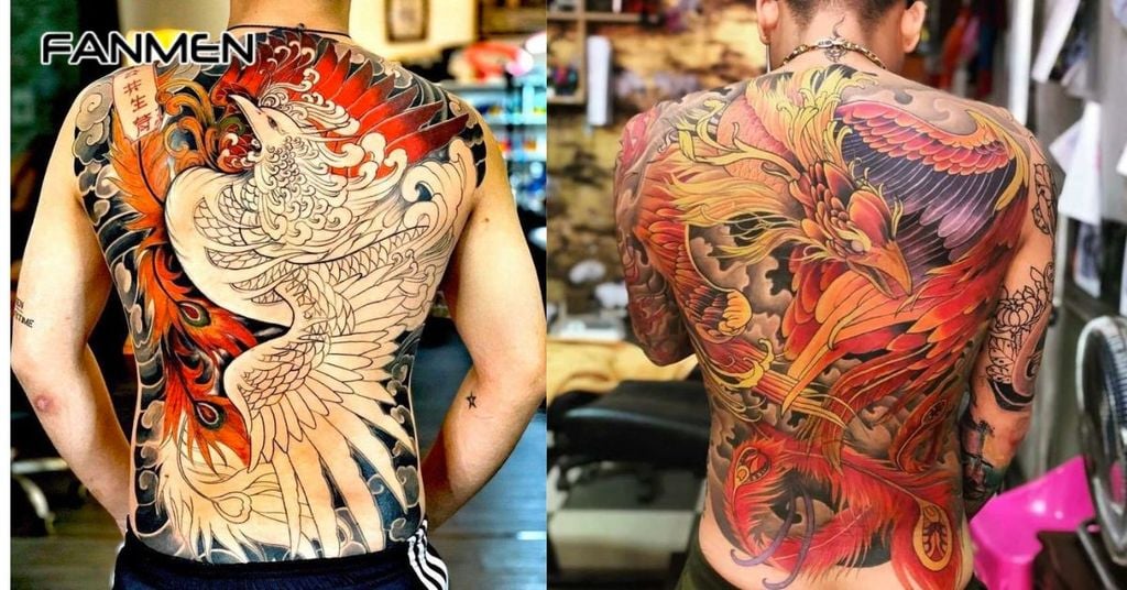 Hình xăm phượng hoàng full lưng 13