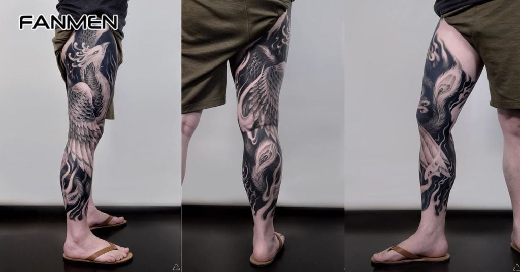 Hình xăm phượng hoàng ở vị trí khác 3