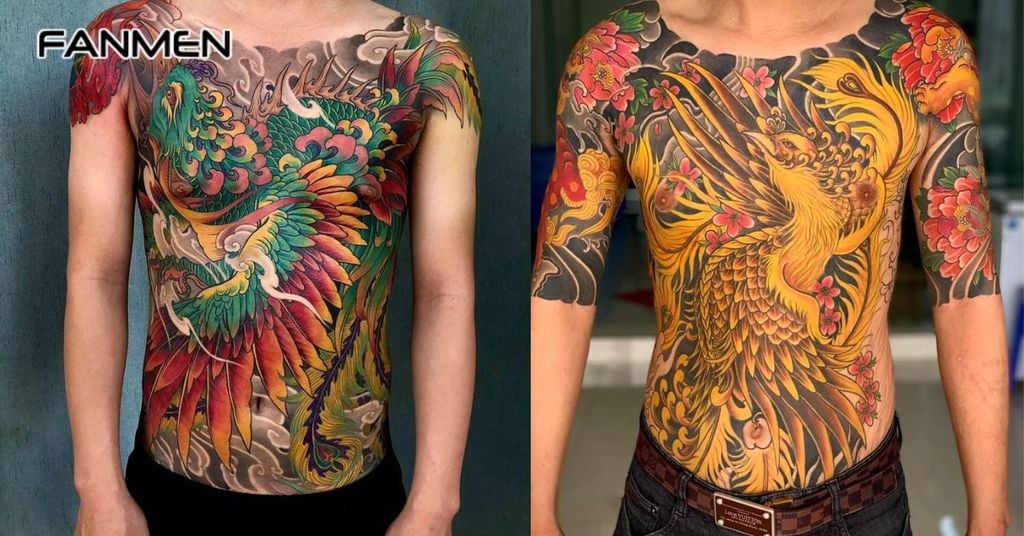 Hình xăm phượng hoàng ở vị trí khác 6