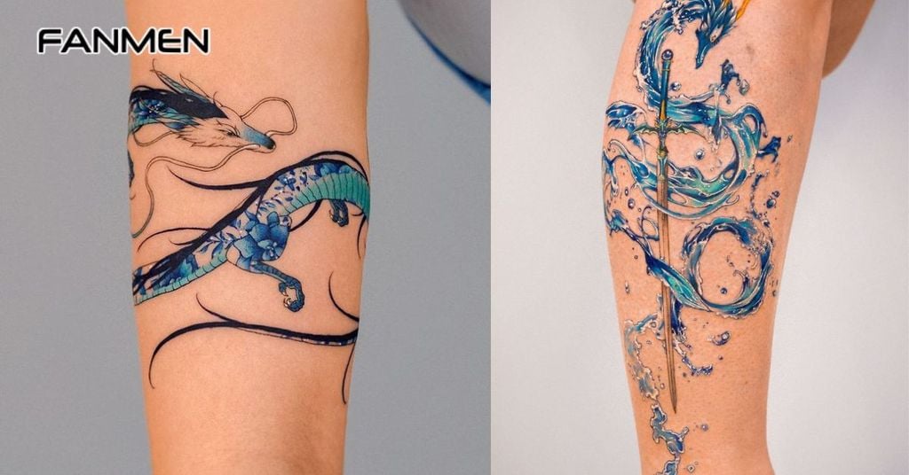 Hình xăm rồng nước