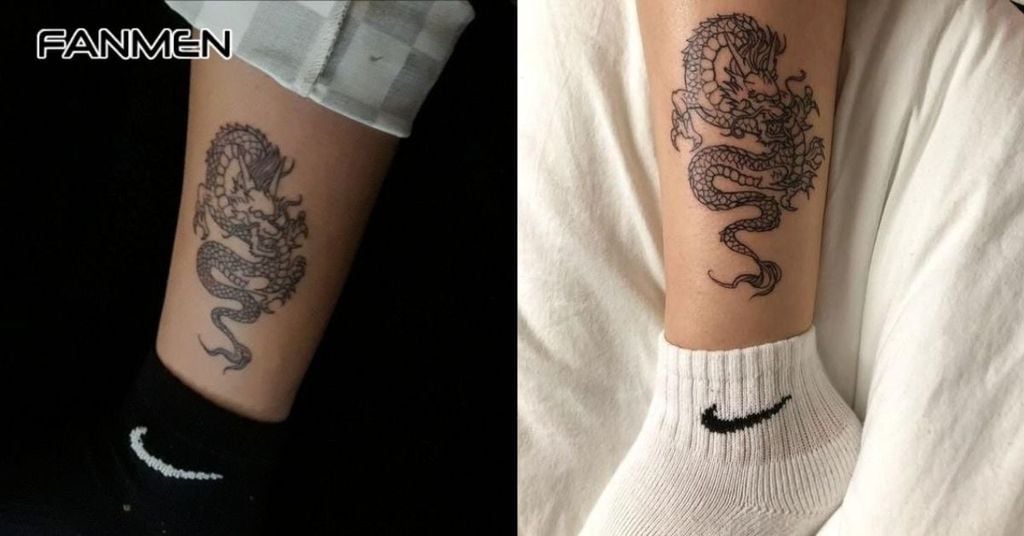 Hình xăm rồng ở chân